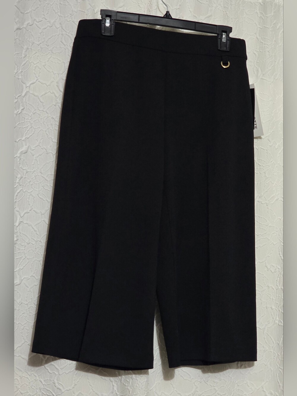 Rafaella Women's Black Culotte Pants Black Size 10 NWT